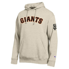 San Francisco Giants Champion All Star Chenille Patch Hoodie - Oatmeal