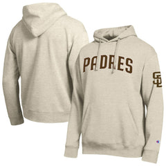 San Diego Padres Champion All Star Chenille Patch Hoodie - Oatmeal