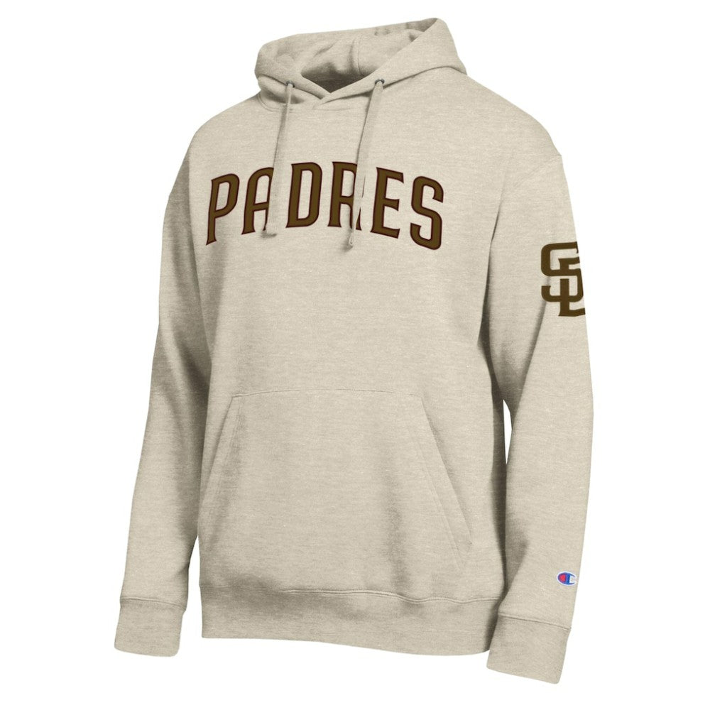 San Diego Padres Champion All Star Chenille Patch Hoodie - Oatmeal