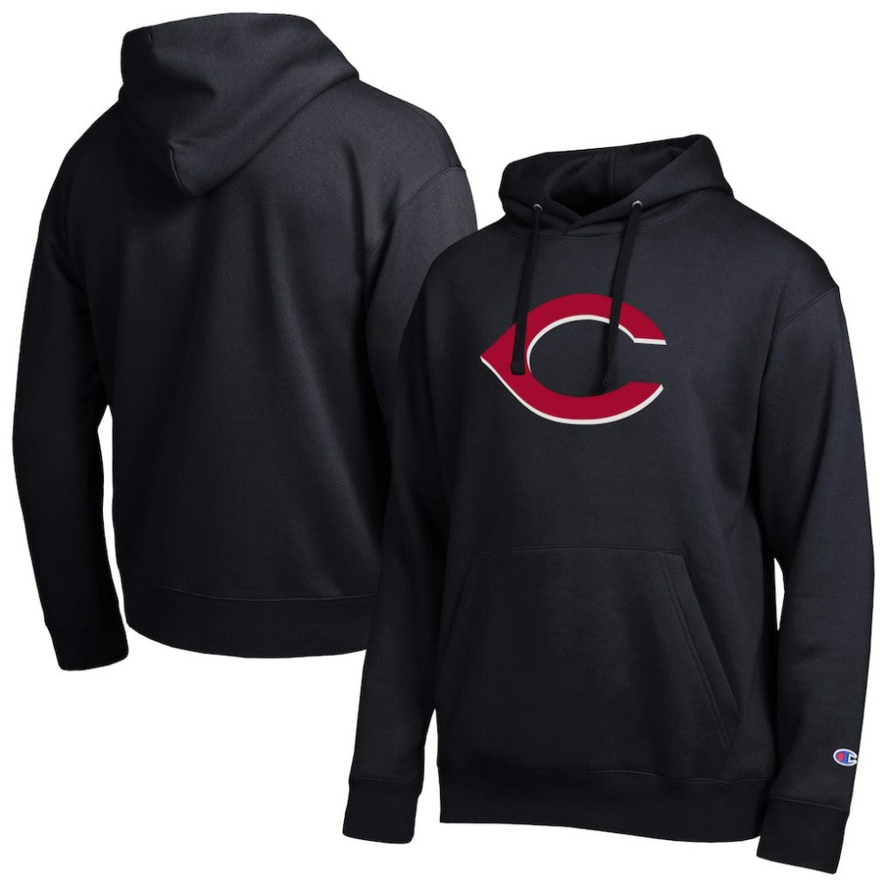 Cincinnati Reds Champion All Star Embroidered Logo Hoodie - Black