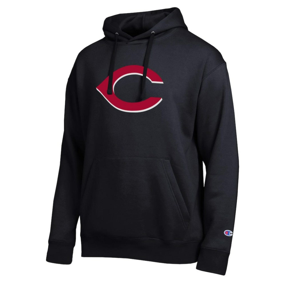 Cincinnati Reds Champion All Star Embroidered Logo Hoodie - Black