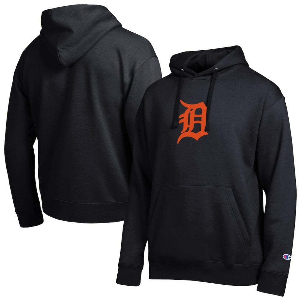 Detroit Tigers Champion All Star Embroidered Logo Hoodie - Black