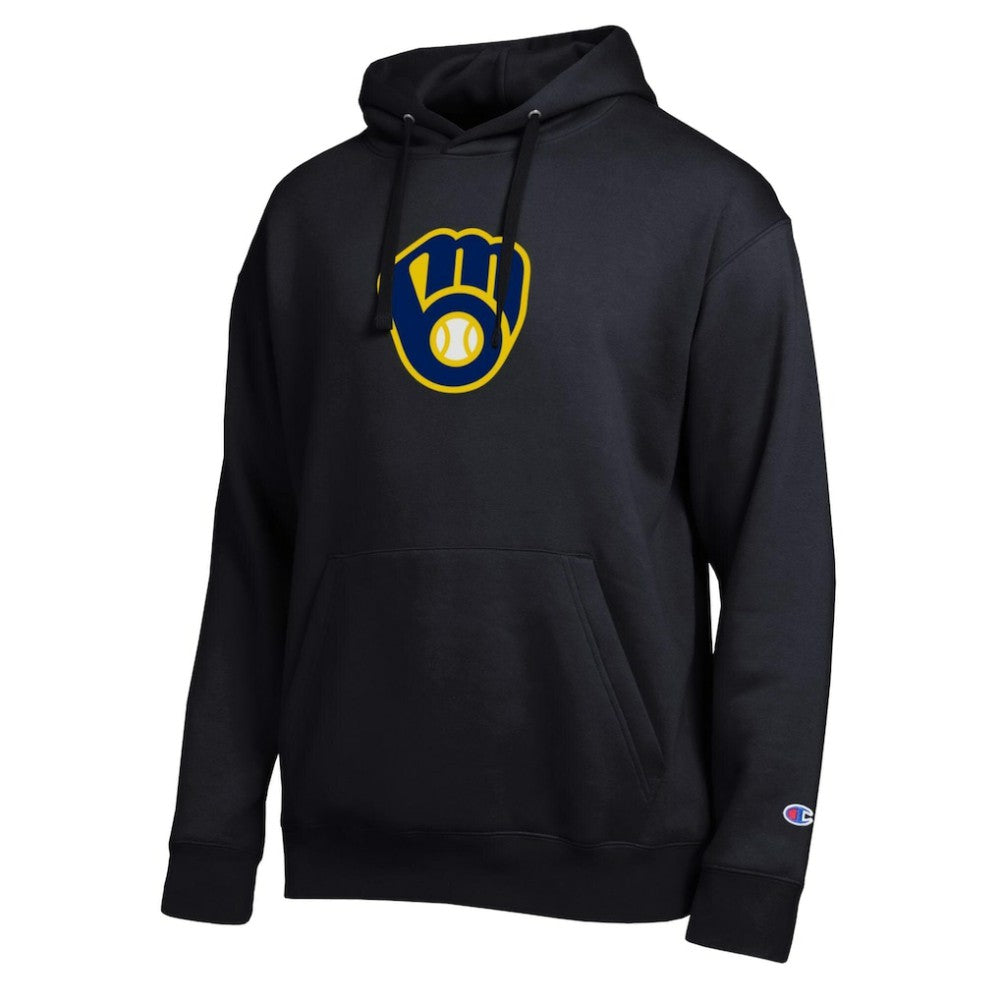 Milwaukee Brewers Champion All Star Embroidered Logo Hoodie - Black