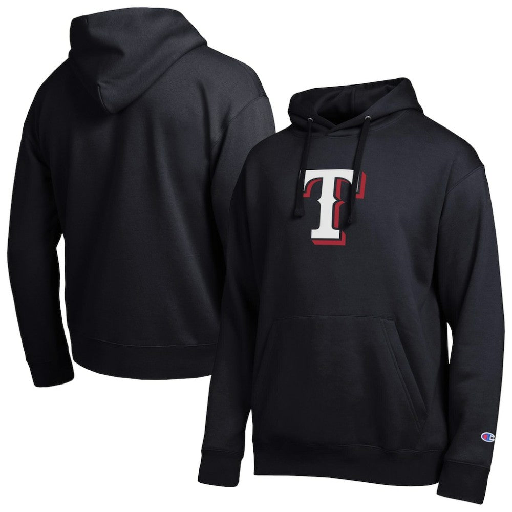 Texas Rangers Champion All Star Embroidered Logo Hoodie - Black