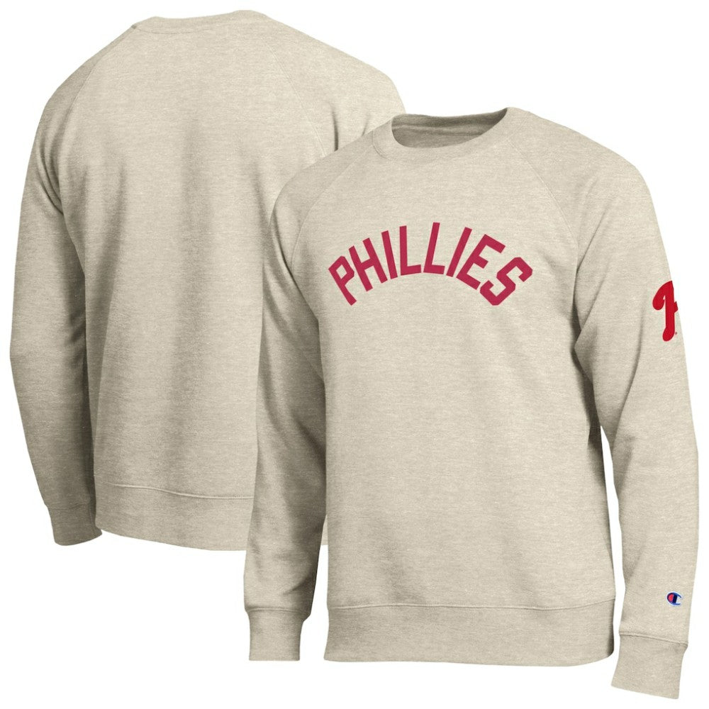 Philadelphia Phillies Champion All-Star Soft Felt Sweatshirt - Oatmeal
