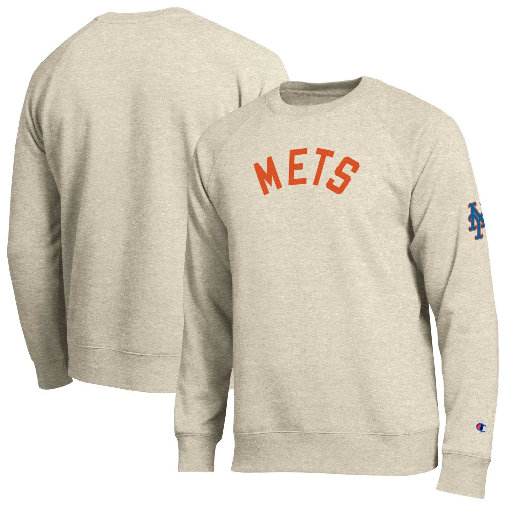 New York Mets Champion All-Star Soft Felt Sweatshirt - Oatmeal