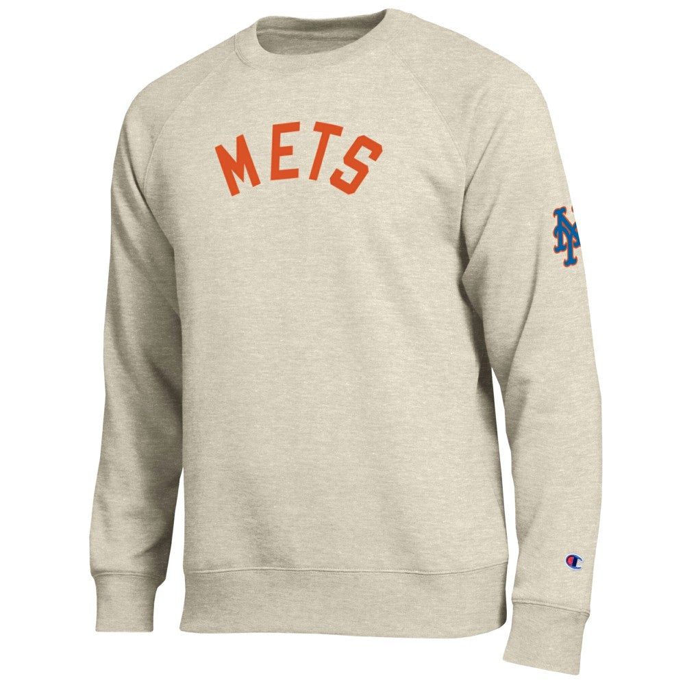 New York Mets Champion All-Star Soft Felt Sweatshirt - Oatmeal