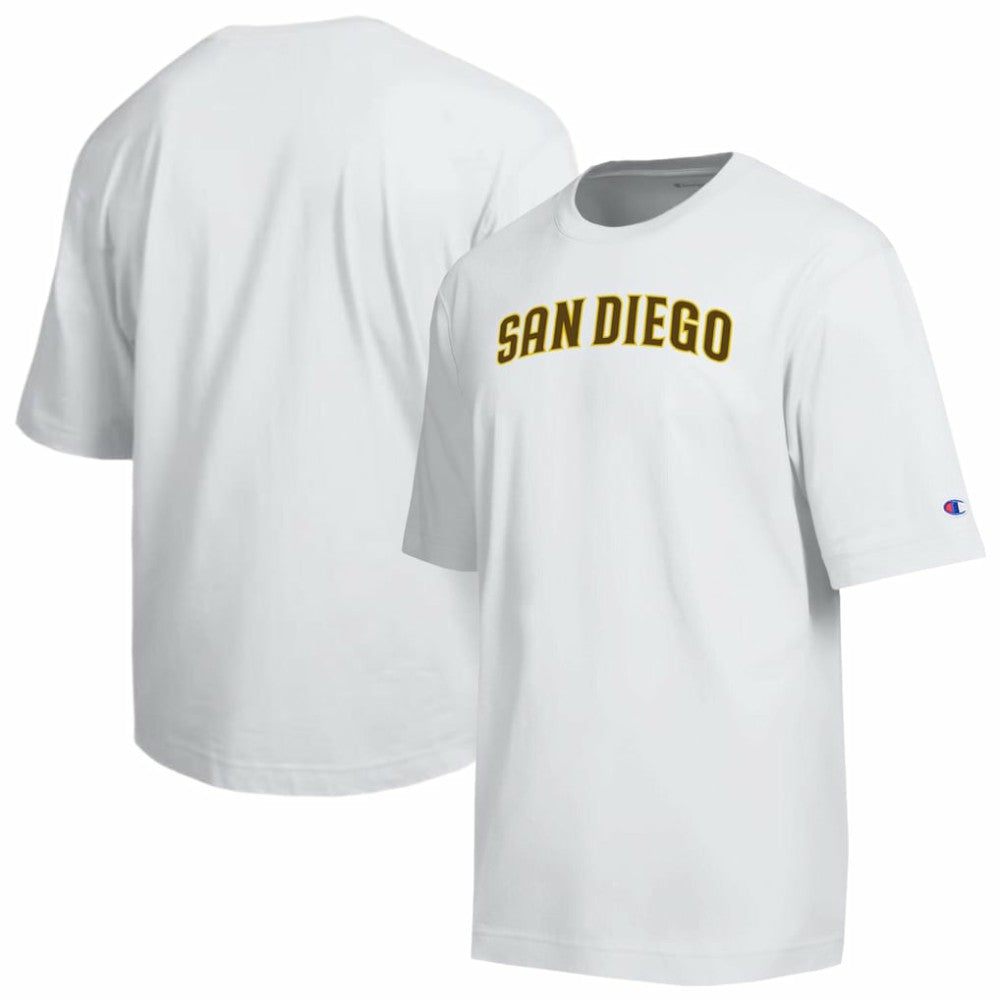 San Diego Padres Champion All Star Arched Chenille Wordmark T-Shirt - White