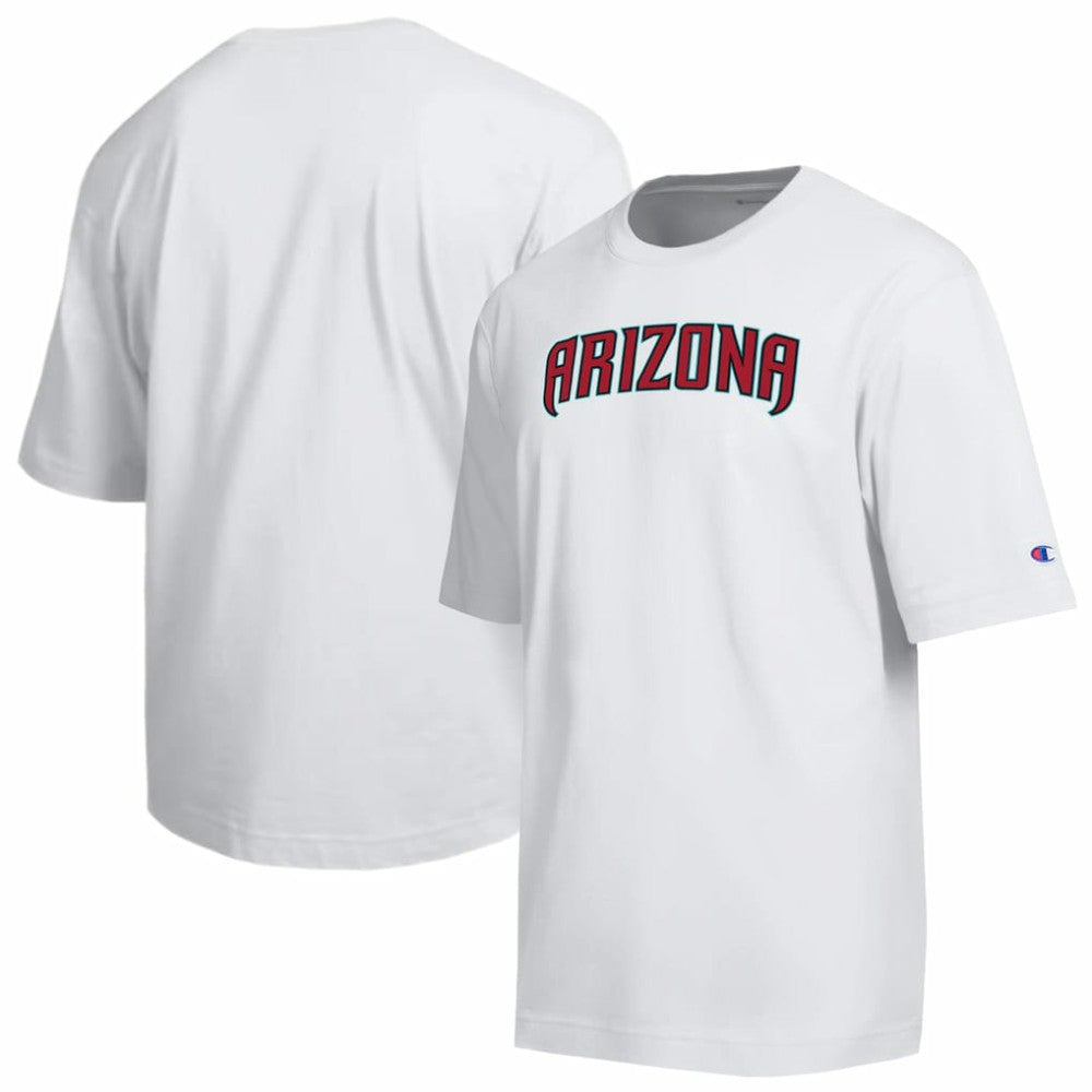 Arizona Diamondbacks Champion All Star Arched Chenille Wordmark T-Shirt - White