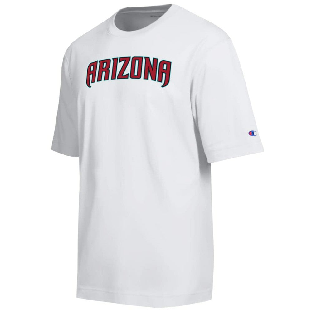 Arizona Diamondbacks Champion All Star Arched Chenille Wordmark T-Shirt - White