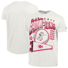 Cincinnati Reds Champion Winning Tradition Cooperstown Tri-Blend T-Shirt - White