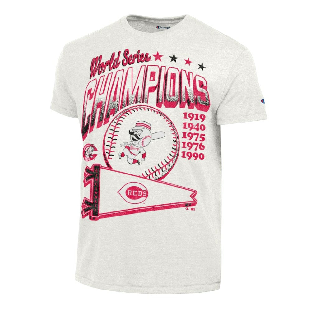 Cincinnati Reds Champion Winning Tradition Cooperstown Tri-Blend T-Shirt - White