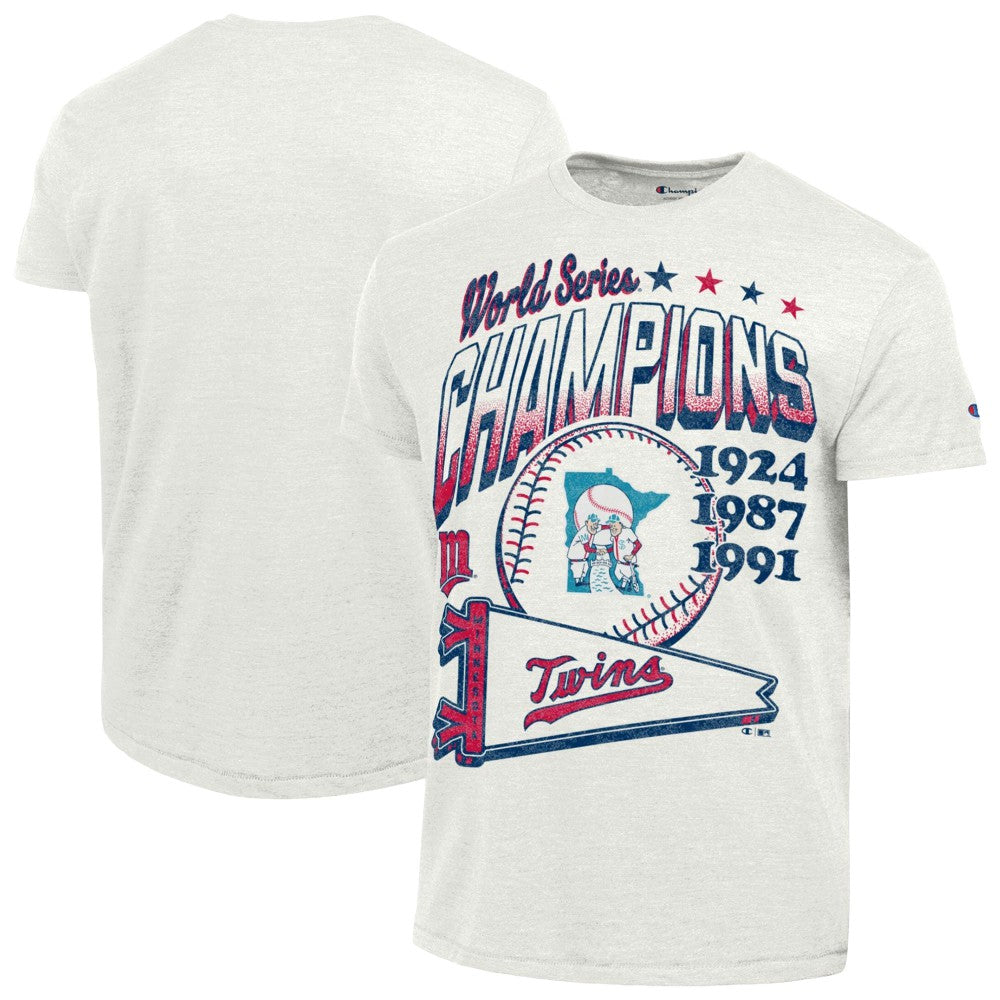 Minnesota Twins Champion Winning Tradition Cooperstown Tri-Blend T-Shirt - White