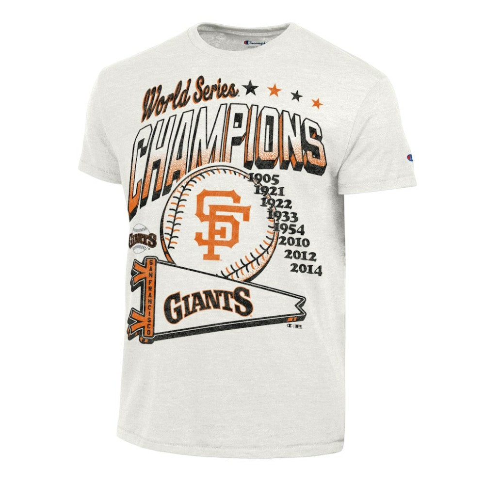 San Francisco Giants Champion Winning Tradition Cooperstown Tri-Blend T-Shirt - White