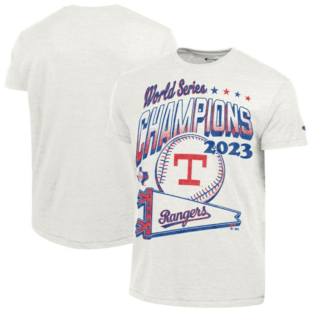 Texas Rangers Champion Winning Tradition Cooperstown Tri-Blend T-Shirt - White