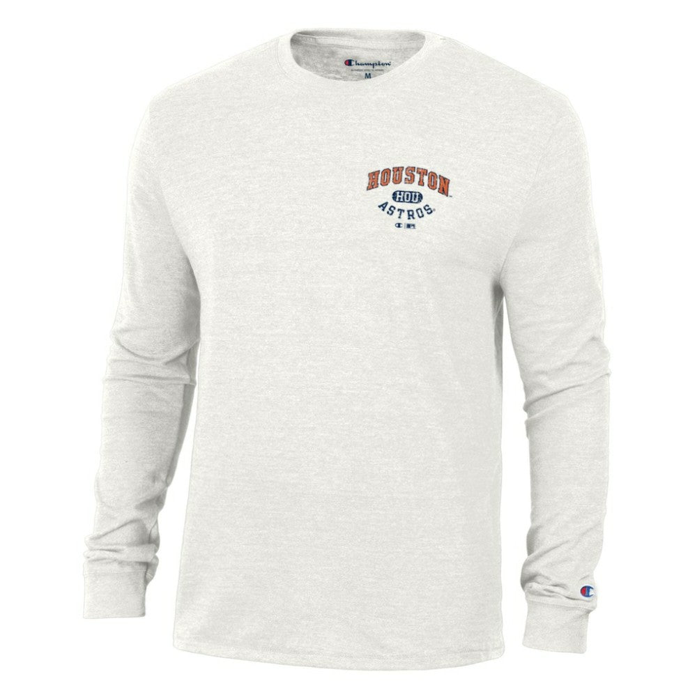 Houston Astros Champion Cooperstown Winning Tradition Tri-Blend Long Sleeve T-Shirt - White
