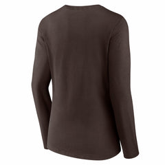 Cleveland Browns Women's Hustle Long Sleeve V-Neck T-Shirt - Brown sale