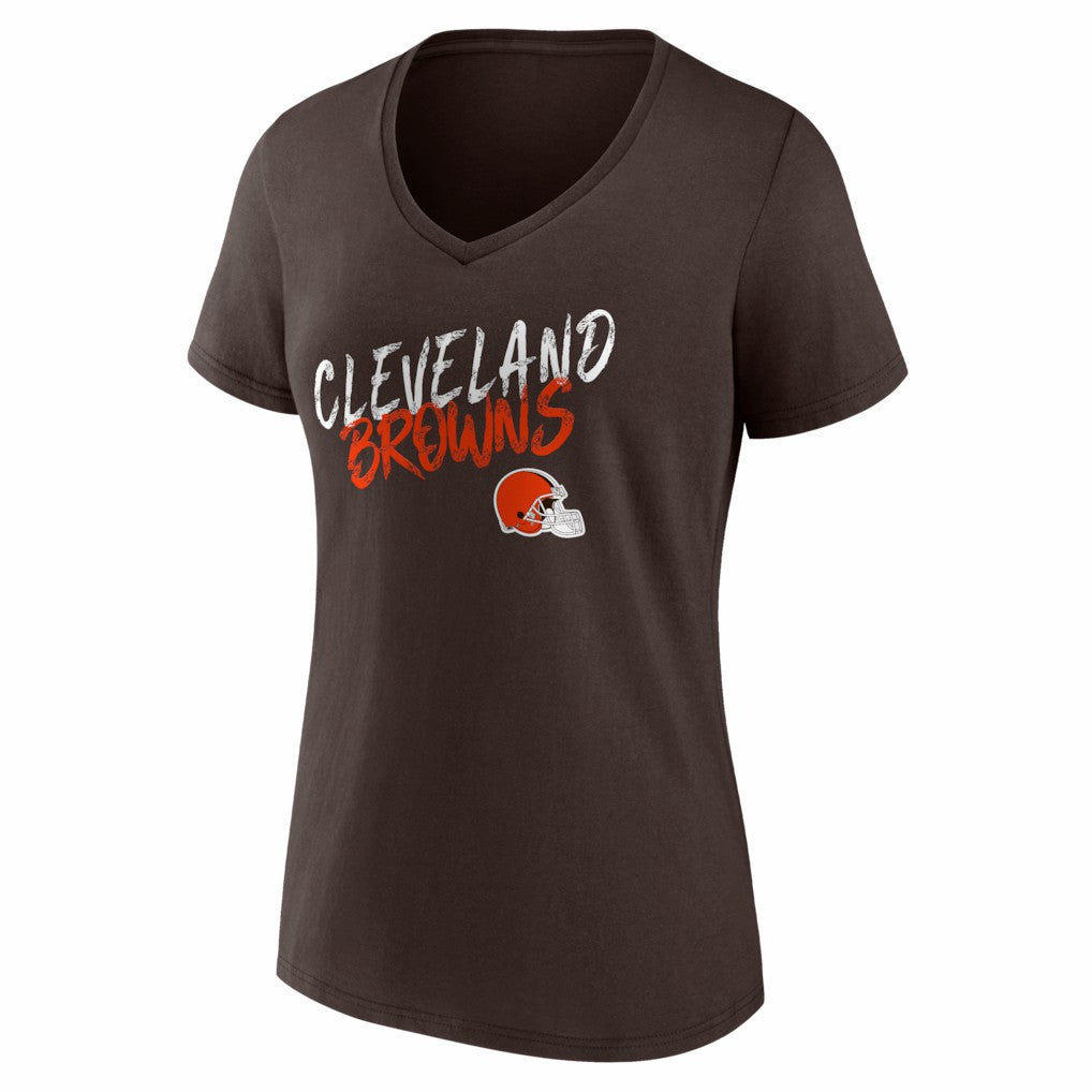 Cleveland Browns Women's Hustle V-Neck T-Shirt - Brown online