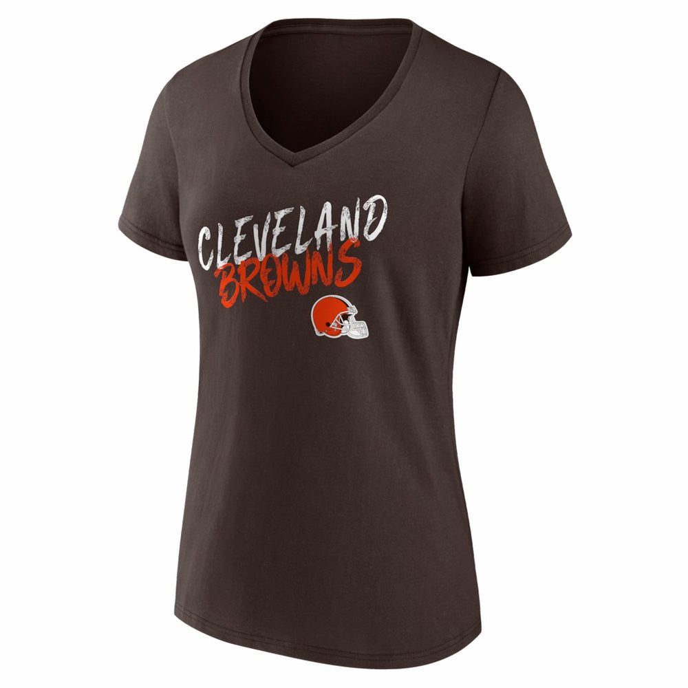 Cleveland Browns Women's Hustle V-Neck T-Shirt - Brown online