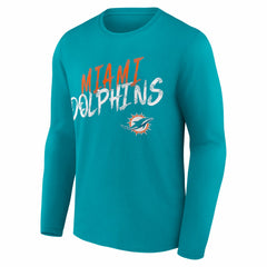 Miami Dolphins Hustle Long Sleeve T-Shirt - Aqua online