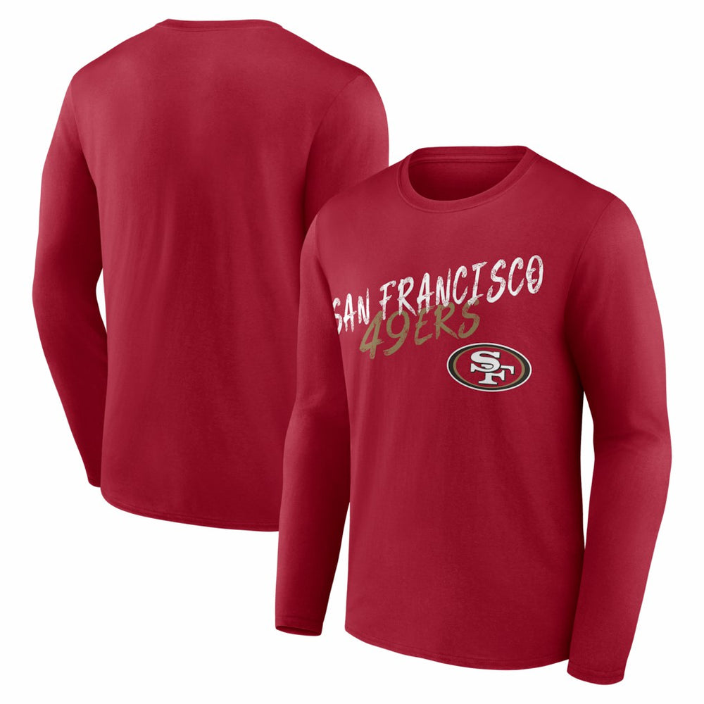 San Francisco 49ers Hustle Long Sleeve T-Shirt - Scarlet sale
