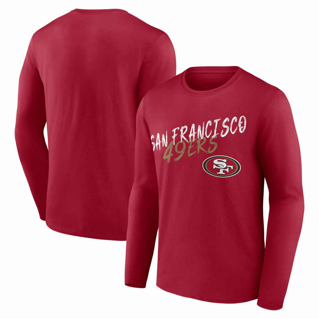 San Francisco 49ers Hustle Long Sleeve T-Shirt - Scarlet sale