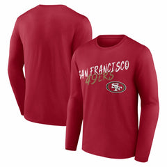 San Francisco 49ers Hustle Long Sleeve T-Shirt - Scarlet sale