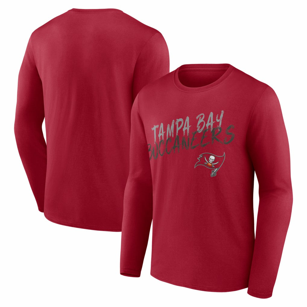 Tampa Bay Buccaneers Hustle Long Sleeve T-Shirt - Red on sale