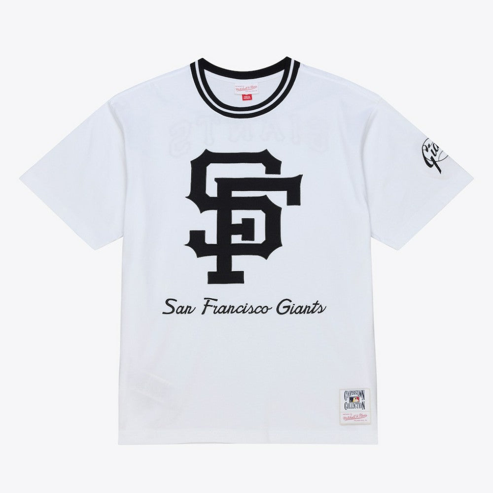 San Francisco Giants Cooperstown Collection Arctic T-Shirt - White | Mitchell & Ness