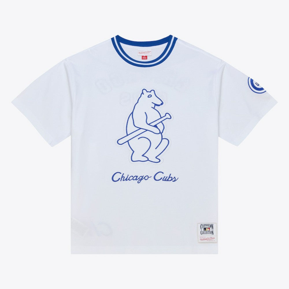Chicago Cubs Cooperstown Collection Arctic T-Shirt - White | Mitchell & Ness