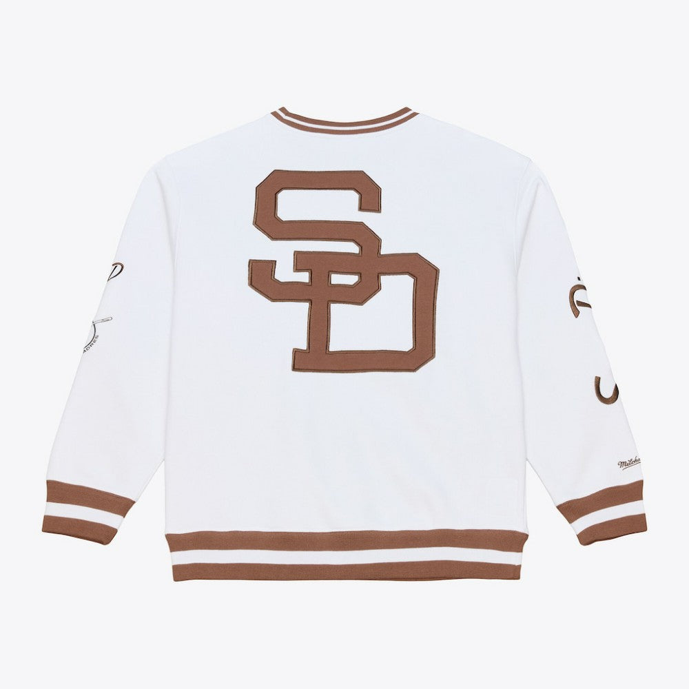 San Diego Padres Arctic Fleece Sweatshirt - White | Mitchell & Ness
