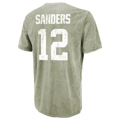 Shedeur Sanders Cleveland Browns Majestic Threads Mineral Wash Name & Number T-Shirt - Moss Green sale