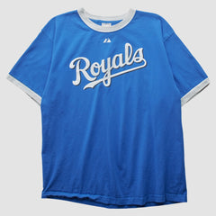 Kansas City Royals Majestic 2000s T-shirt - Blue Vintage