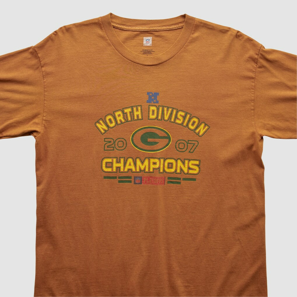 Green Bay Packers NFL 2007 Long Sleeve T-shirt - Orange Vintage sale