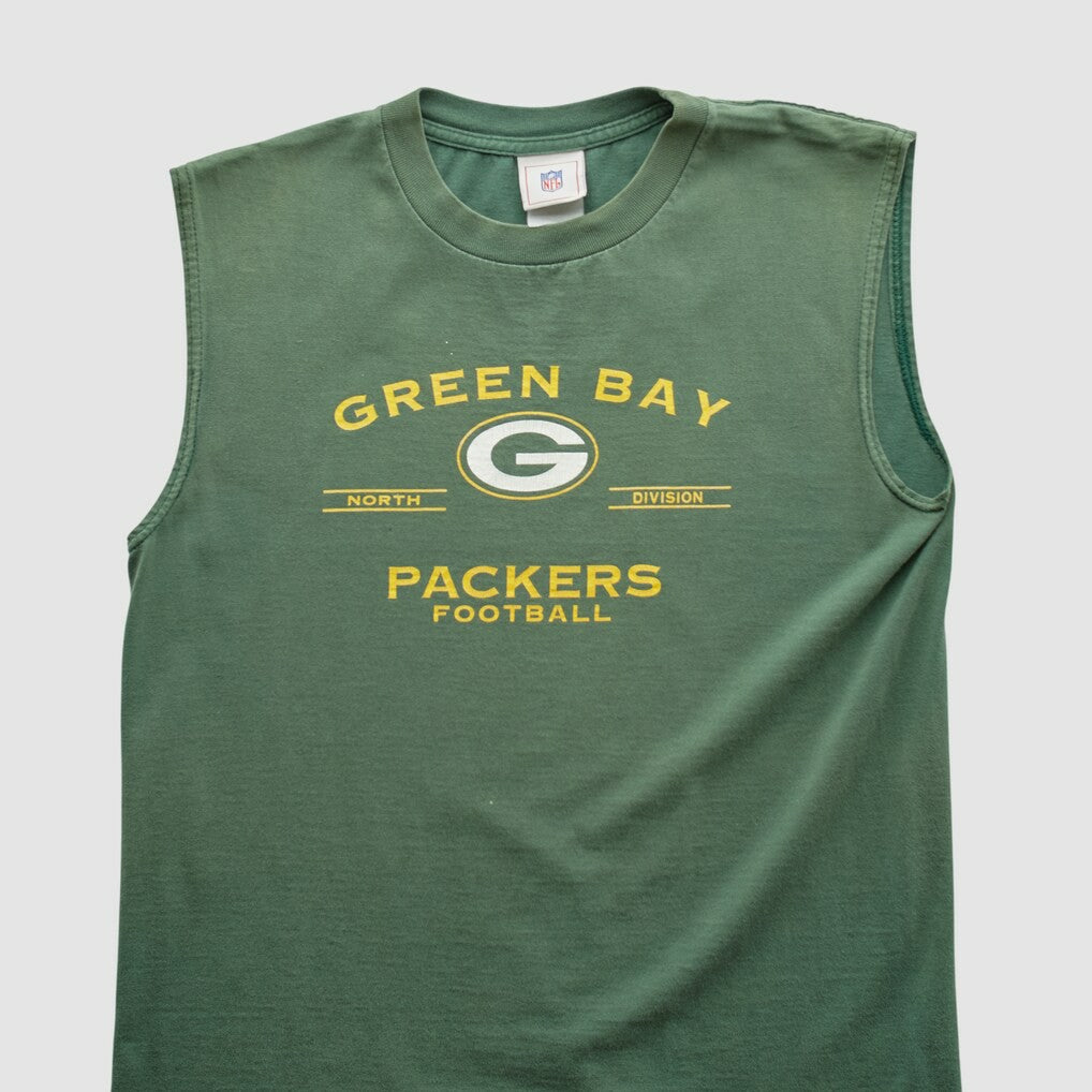 Green Bay Packers NFL 2000s Tank - Green Vintage discount