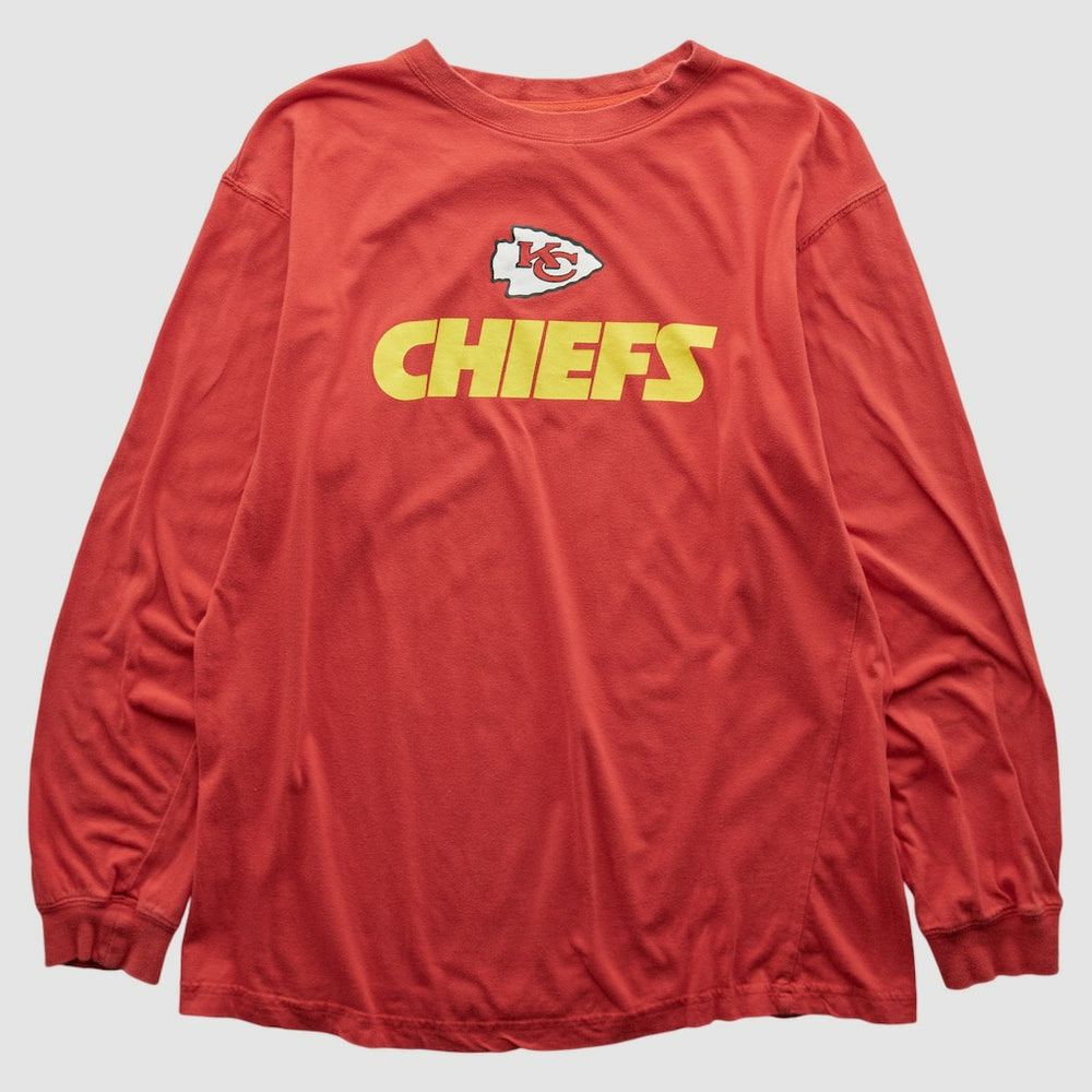 Kansas City Chiefs NFL 2000s Long Sleeve T-shirt - Red Vintage cheap