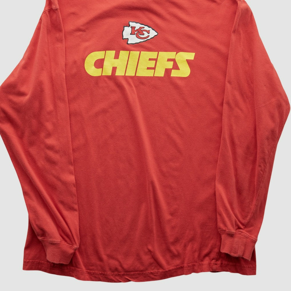 Kansas City Chiefs NFL 2000s Long Sleeve T-shirt - Red Vintage cheap
