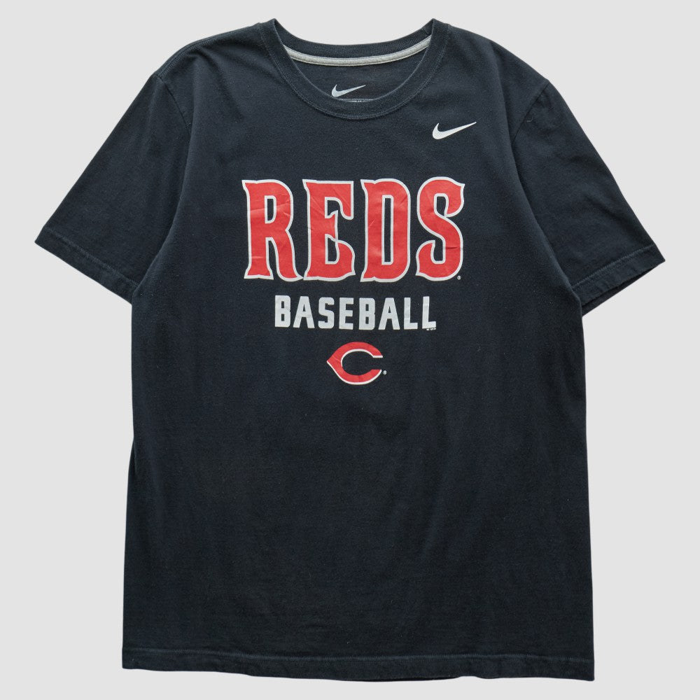 Cincinnati Reds 2010s T-shirt - Black Vintage | Nike