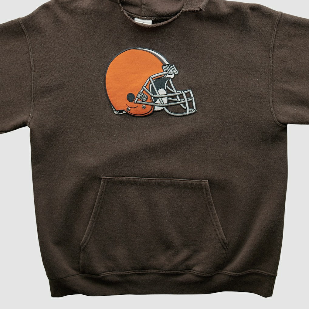 Cleveland Browns NFL 2000s Hooded Pullover Sweatshirt - Brown Vintage online