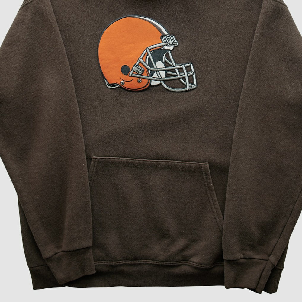 Cleveland Browns NFL 2000s Hooded Pullover Sweatshirt - Brown Vintage online