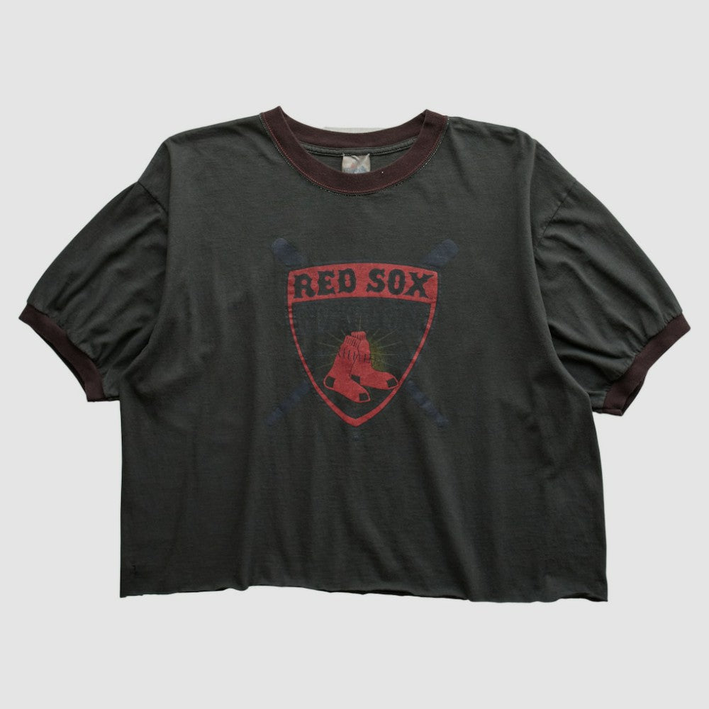 Boston Red Sox Majestic 2000s T-shirt - Charcoal Vintage