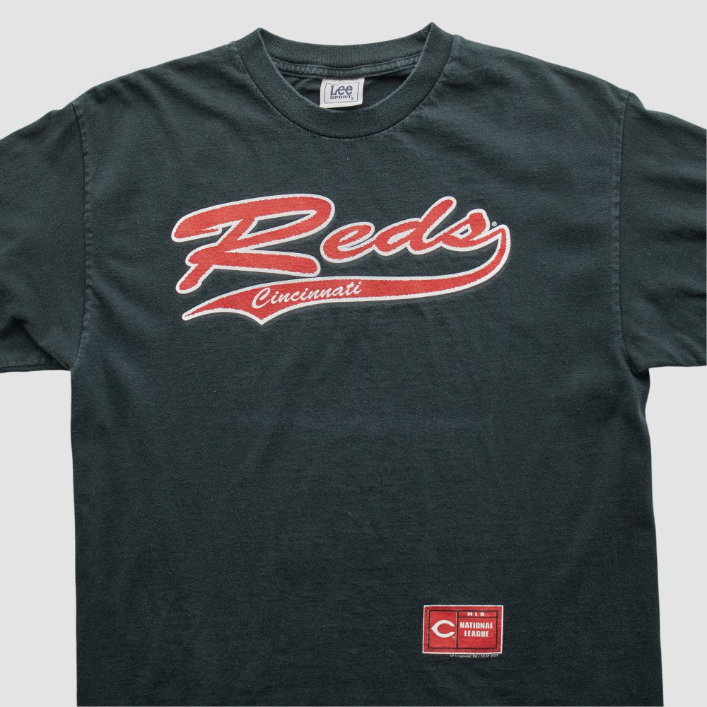 Cincinnati Reds Lee Apparel 2000s T-shirt - Charcoal Vintage