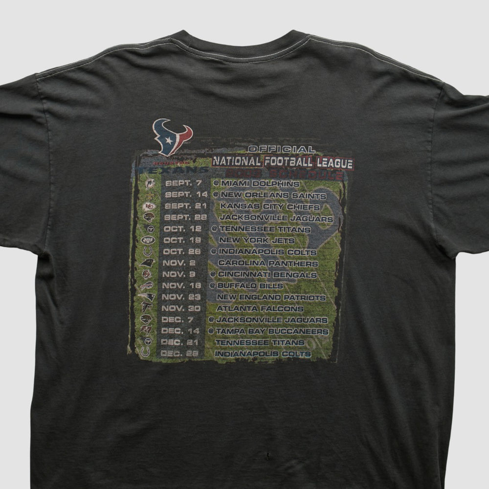 Houston Texans NFL 2000s T-shirt - Charcoal Vintage for sale