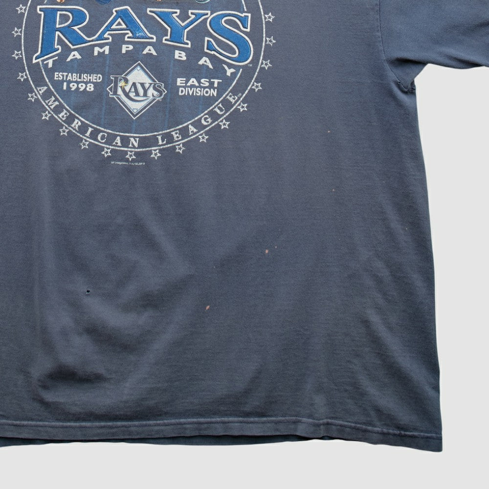 Tampa Bay Rays MLB Genuine Merchandise 2000s T-shirt - Navy Vintage