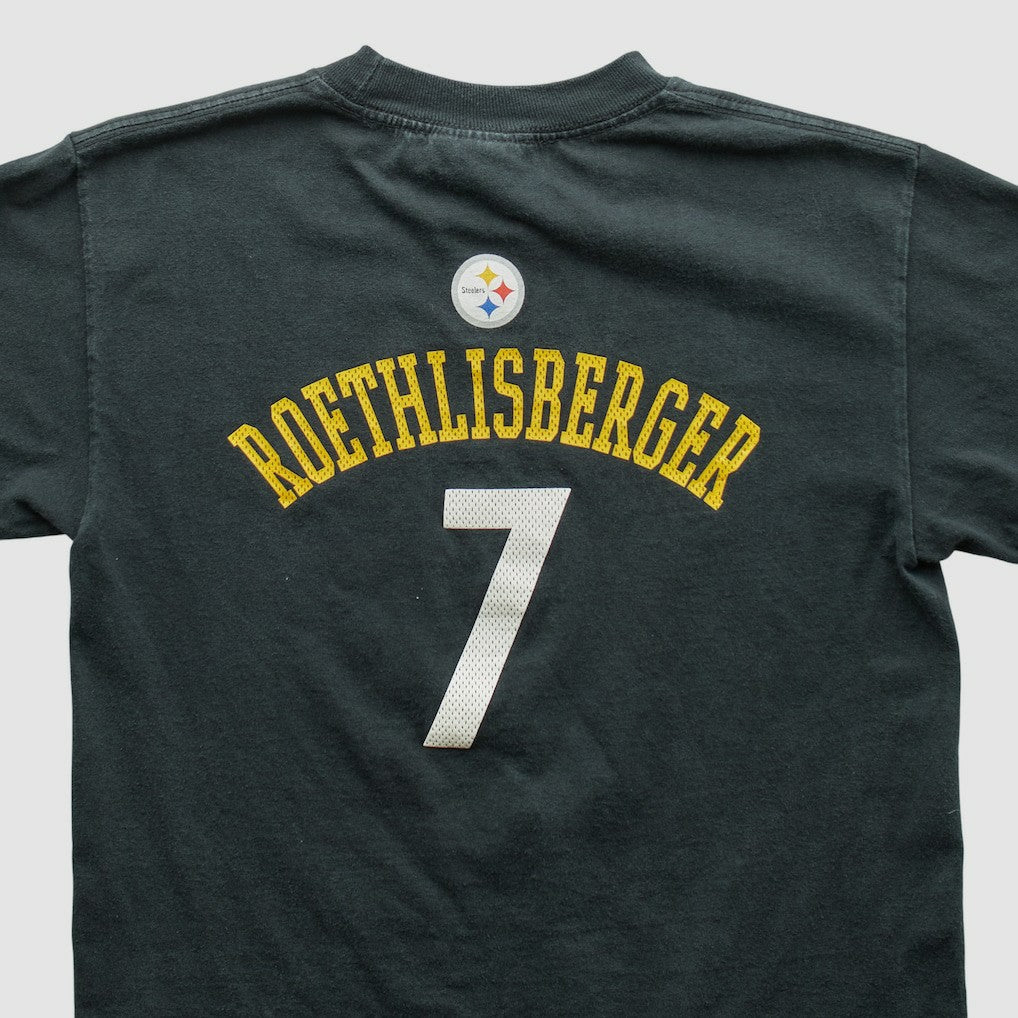 Pittsburgh Steelers Reebok 2000s T-shirt - Black Vintage on sale