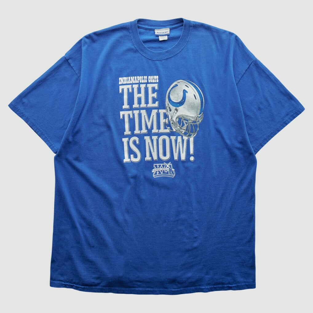 Indianapolis Colts Reebok 2008 T-shirt - Blue Vintage on sale