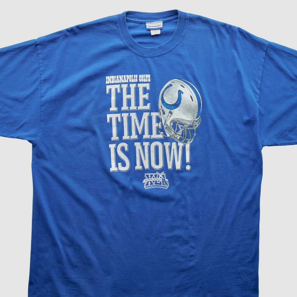 Indianapolis Colts Reebok 2008 T-shirt - Blue Vintage on sale