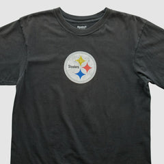 Pittsburgh Steelers Reebok 2000s T-shirt - Black Vintage for sale