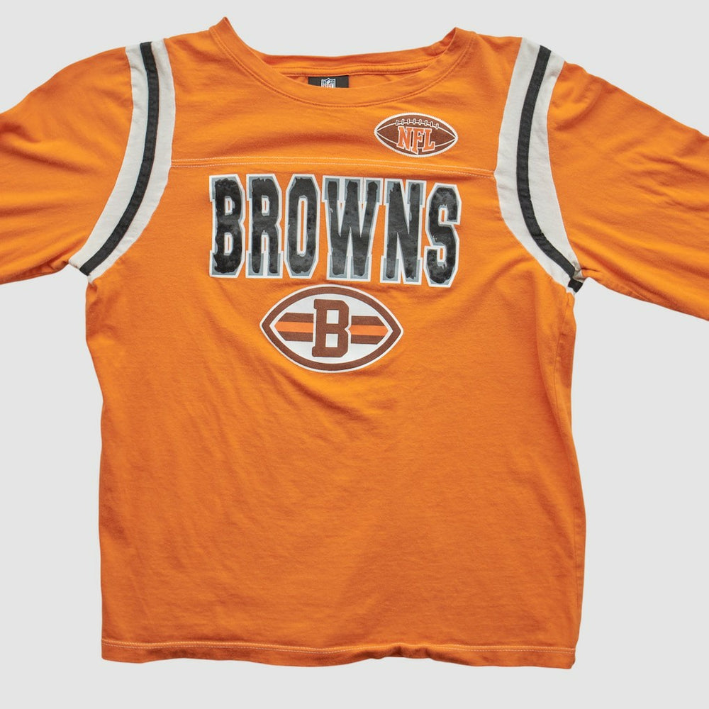 Cleveland Browns NFL 2010s Long Sleeve T-shirt - Orange Vintage outlet