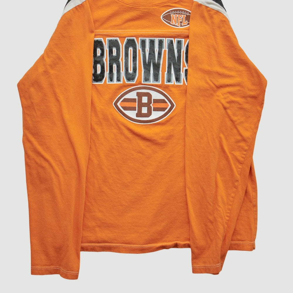 Cleveland Browns NFL 2010s Long Sleeve T-shirt - Orange Vintage outlet